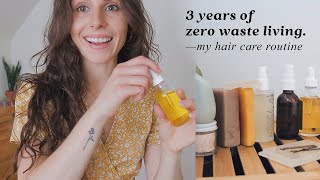 Zero Waste Hair Care + Styling Routine | vegan & plastic free | healthy hair & scalp (PART 1) | 2020