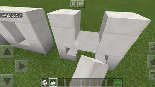 how to build slogoman logo in minecraft