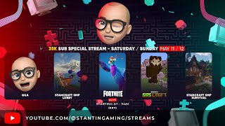 🔴 Special 35K Subscribers Stream - Q&A - StanCraft SMP - Fornite and more!