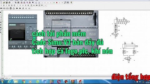 phần mềm cade simu v3 // bản đầy đủ cả logo,plc,khí nén