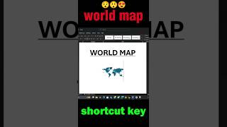 Create World Map Symbol in Microsoft Word | Easy Word Tricks | Map Symbol Tutorial #shorts #tips