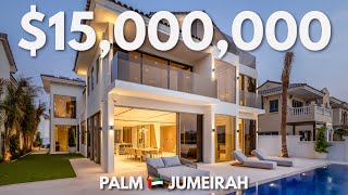 Inside a $15,000,000 Modern MANSION with a PRIVATE BEACH - Dubai, Palm Jumeirah