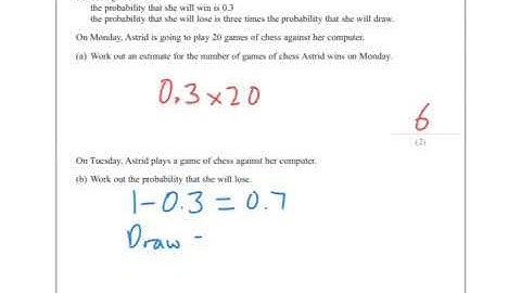 Summer 2017 IGCSE 4H Q5 Probability
