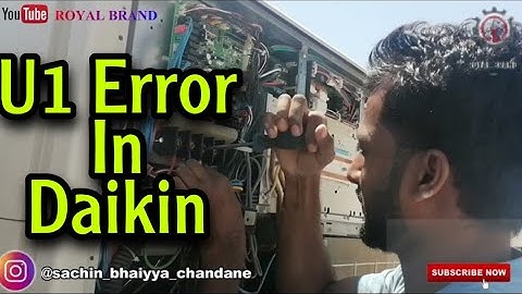 DAIKIN U1 ERROR SOLVE IN 5 MINUTES |ROYALRAND|