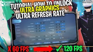 Tutorial How To Unlock Ultra Graphics & Ultra Refresh Rate On Mobile Legends (Jujutsu Patch) screenshot 3