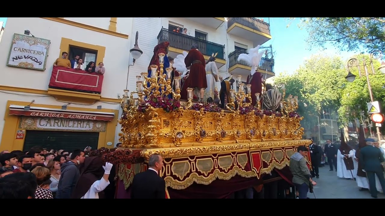 Sangre en tus clavos en calle Ángel María Camacho y Alfalfa(Pasión de Linares con el Carmen Doloroso