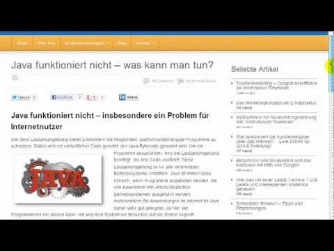 Java funktioniert nicht - was kann man tun?