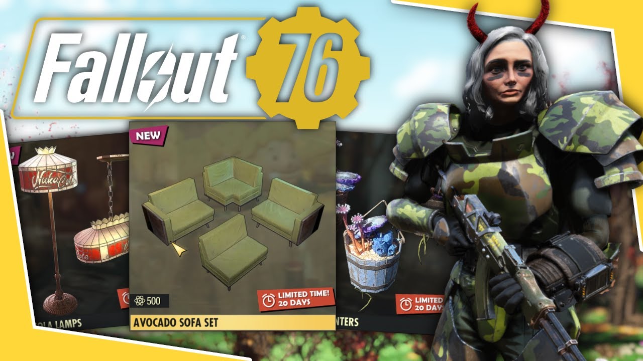 Fallout 76 - Atomic Shop Update: Sofa Set, Nuka Cola Lamps & More ...