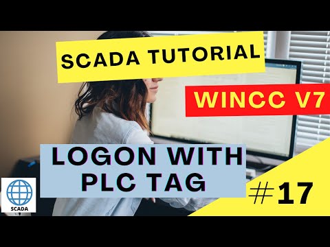 How to login to WinCC Runtime using tag connected to PLC? WinCC V7 tutorial #17