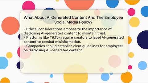 What About AI Generated Content And The Employee Social Media Policy? - Everyday-Networking