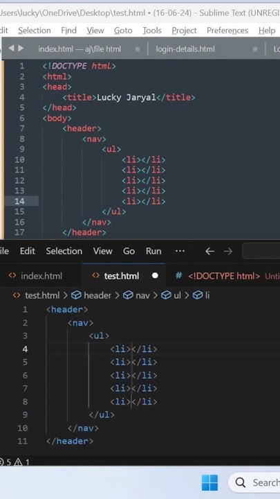 Vs Code Short tricks #coding #html #shortcut #tricks #shortcutkeys # ...