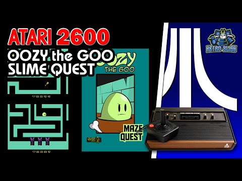 ATARI 2600 Homebrew OOZY the GOO SLIME QUEST! Lets Go!