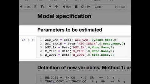 My first choice model with Pandasbiogeme
