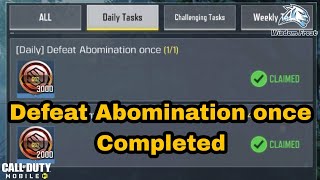 How to Defeat Abomination once in Cod Mobile | Zombies Mode