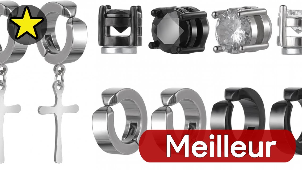 🏆 TOP 3 BOUCLE D'OREILLE MAGNETIQUE POUR HOMME 2025 👂