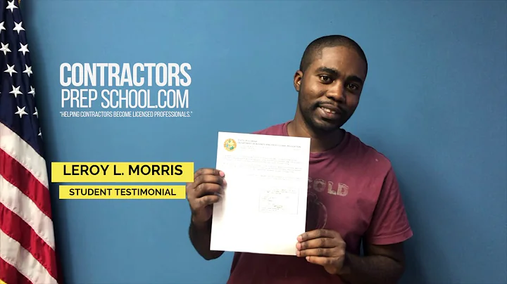 Student Testimonial - Leroy Morris (Plumbing Contr...