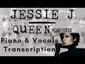 Jessie J Queen Acoustic Piano Vocals Transcription mp3