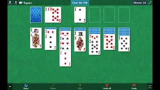 Star Club\Klondike\Expert II (#7): Clear the 10♠ from the board in no more than 70 moves screenshot 5