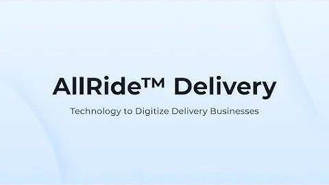 AllRide Delivery - Ecommerce, Courier Delivery Software