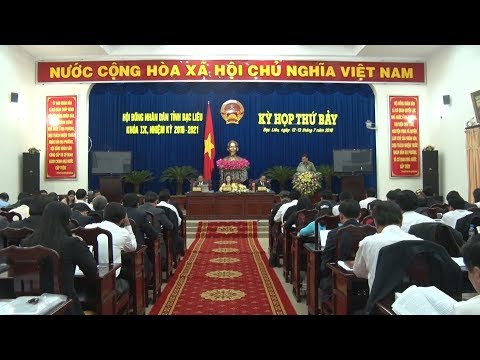 Video HĐND tỉnh Bạc Liêu thông qua một số nội dung quan trọng - youtube