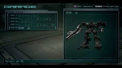 Armored Core Last Raven (PS2) - Graphic Test Recording