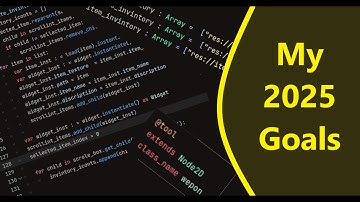 My 2025 Coding Goals.