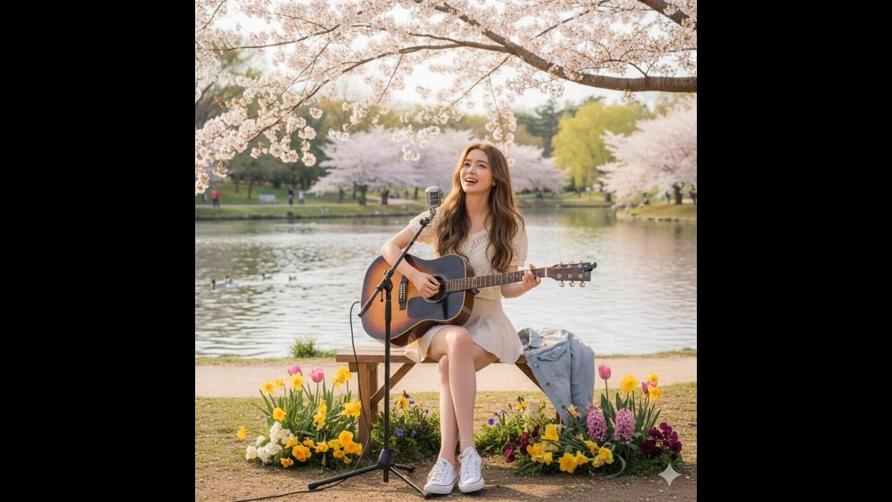 설레는 봄, 설레는 너와나   #ai음악 #aimusic #음악 #감성 #봄 #사랑 #연인