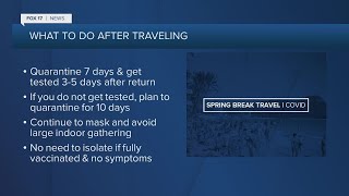 CDC offers guidance for post Spring Break travel