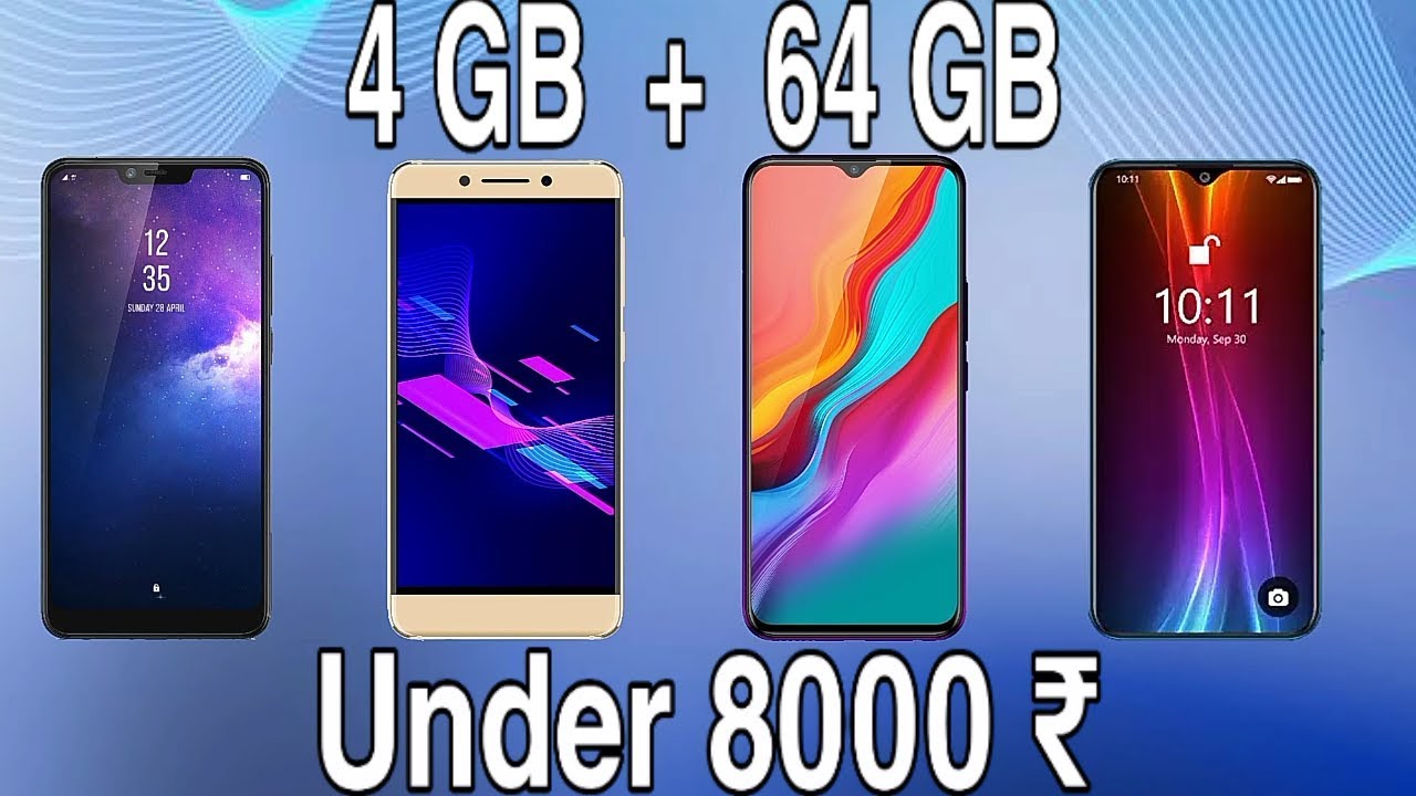 4 GB RAM 64 GB Memory || Top 4 Under 8000 smartphone - YouTube
