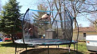I LANDED DOUBLE BACKFLIP ON MY SKYBOUND TRAMPOLINE(tricking edit #3)