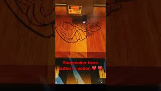 Using a snapmaker laser cutter ❤️ #lasercut #lasercutter #fyp #artist #maker #laser #wood
