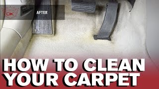 How to clean your Car's Carpet by hand