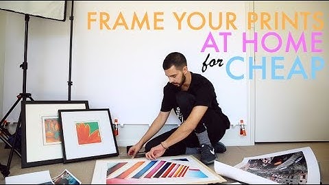 How to CHEAPLY setup, print and FRAME your pictures.