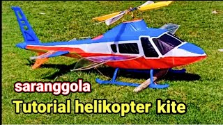 tutorial cara membuat layangan pesawat helikopter