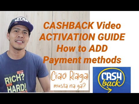 Cashback VIDEO Activation GUIDE sa APP io, Paano mag ADD ng Payment methods?