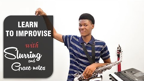 Beginner Improvisation Lesson on the saxophone. Slurring and Grace notes