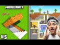 I build a secret way to my brothers house and robbed his diamonds  minecraft gameplay 5