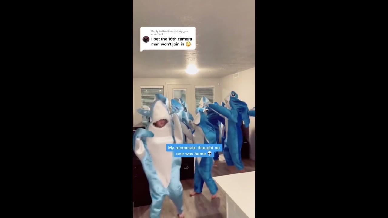 16th Cameraman Joins Viral DancingSharks LeftShark SharkGuy KatyPerry CaliforniaGurls Shorts