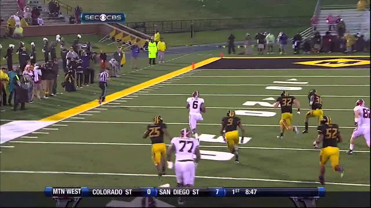 Blake Sims Long Run against Missouri 2012