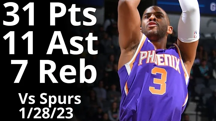 Chris Paul 31 Pts 11 Ast 7 Reb vs Spurs Highlights