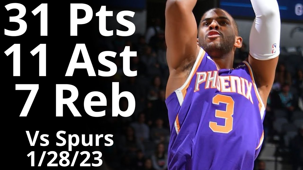 Chris Paul 31 Pts 11 Ast 7 Reb vs Spurs Highlights