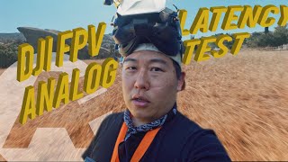 DJI FPV⚡️⁄⁄ANALOG LATENCY?👻⁄⁄TEST🧐