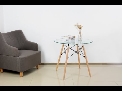Nidouillet Round Glass Dining Table Installation Video | AB053
