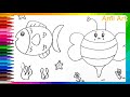 Fish Drawing | Bee Drawing | House Drawing
