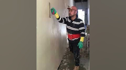 White Set plaster walls