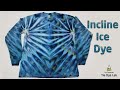 Double Fan Fold Inclined Ice Dye Tie Dye