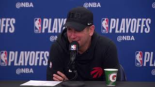 Nick Nurse Postgame Interview - Game 6 | Raptors vs 76ers | 2019 NBA Playoffs