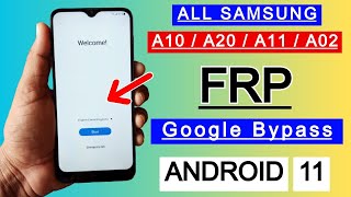 Samsung Galaxy A11,A10,A20,A02 FRP Bypass Android 11 | Google Account Unlock Without PC 2023