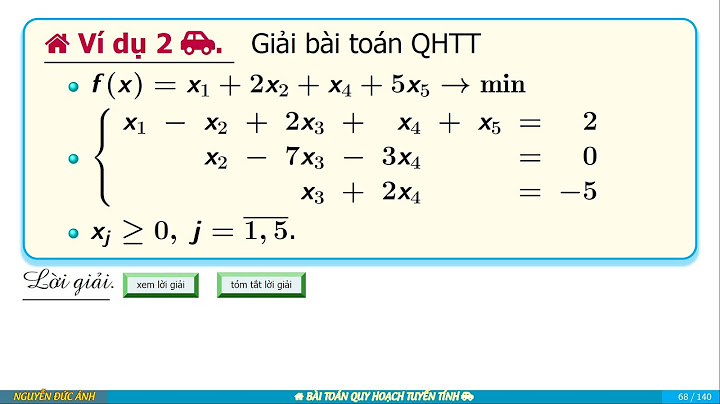 Giải bài toán quy hoạch tuyến tính có ẩn giả năm 2024