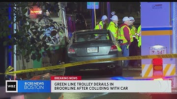 Driver cited for crash with Green Line trolley